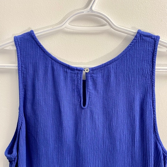 Flowy Blue Tank Top - Picture 3 of 4